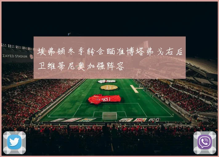埃弗顿冬季转会瞄准博塔弗戈右后卫维蒂尼奥加强阵容